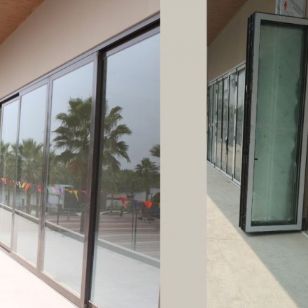 Cửa mở lùa, xếp gấp lớn thương hiệu CND Aluminium Glass